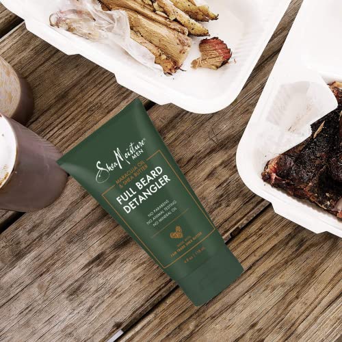 Shea Moisture Mens Full Beard Detangler, All Natural Ingredients, Maracuja Oil & Shea Butter, Soften Hair & Ease Out Knots For A Scuff-Free Beard, 4 Ounce #TOP3