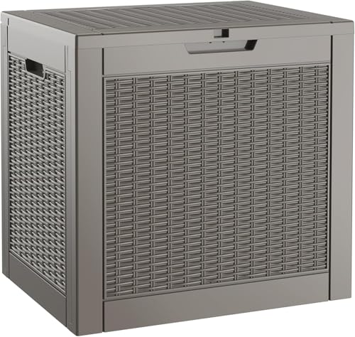 Outdoor-Aufbewahrungsbox, wasserdichte Kunstharz-Deckbox mit...