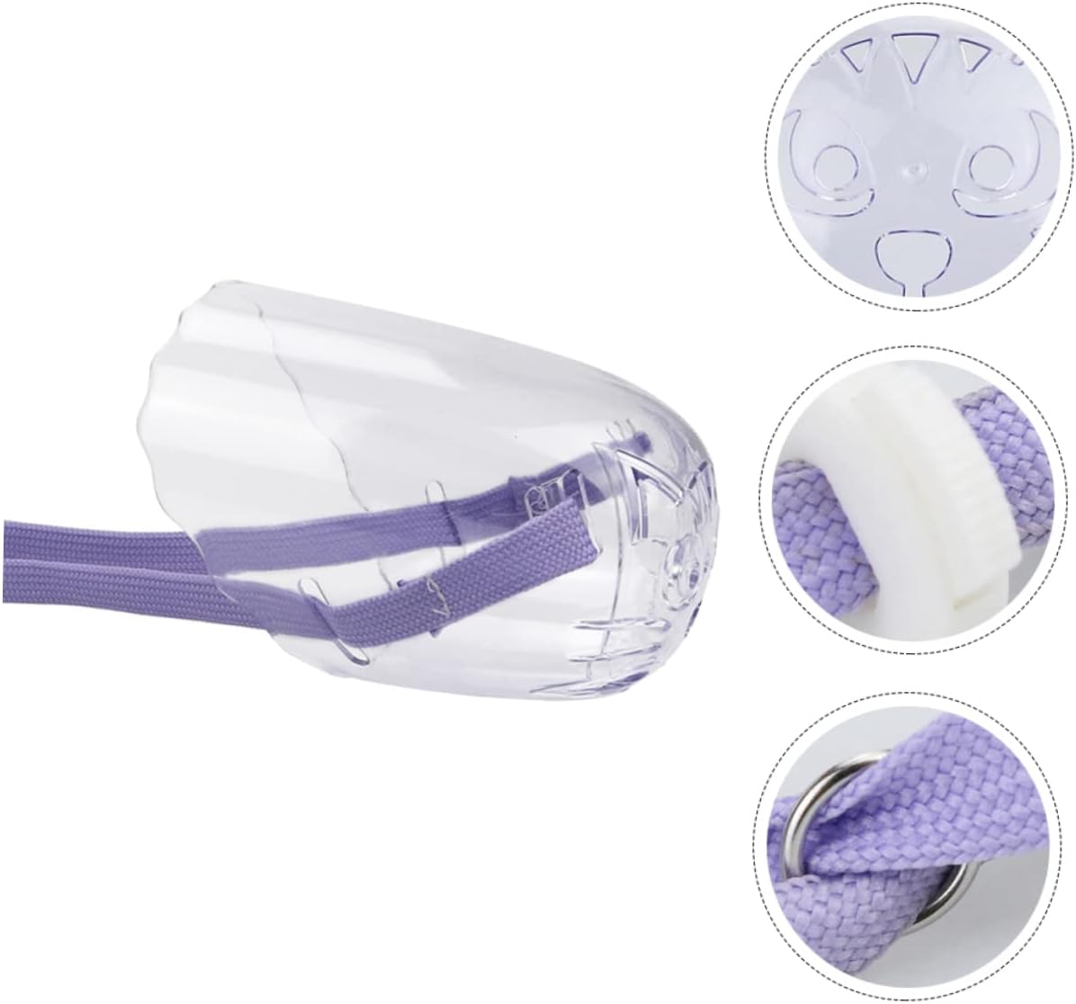 balacoo 5pcs Cat Mouth Muzzle for Pet Cat Mask for Preventing Biting and Meowing and Comfortable Design for Grooming and Bathing