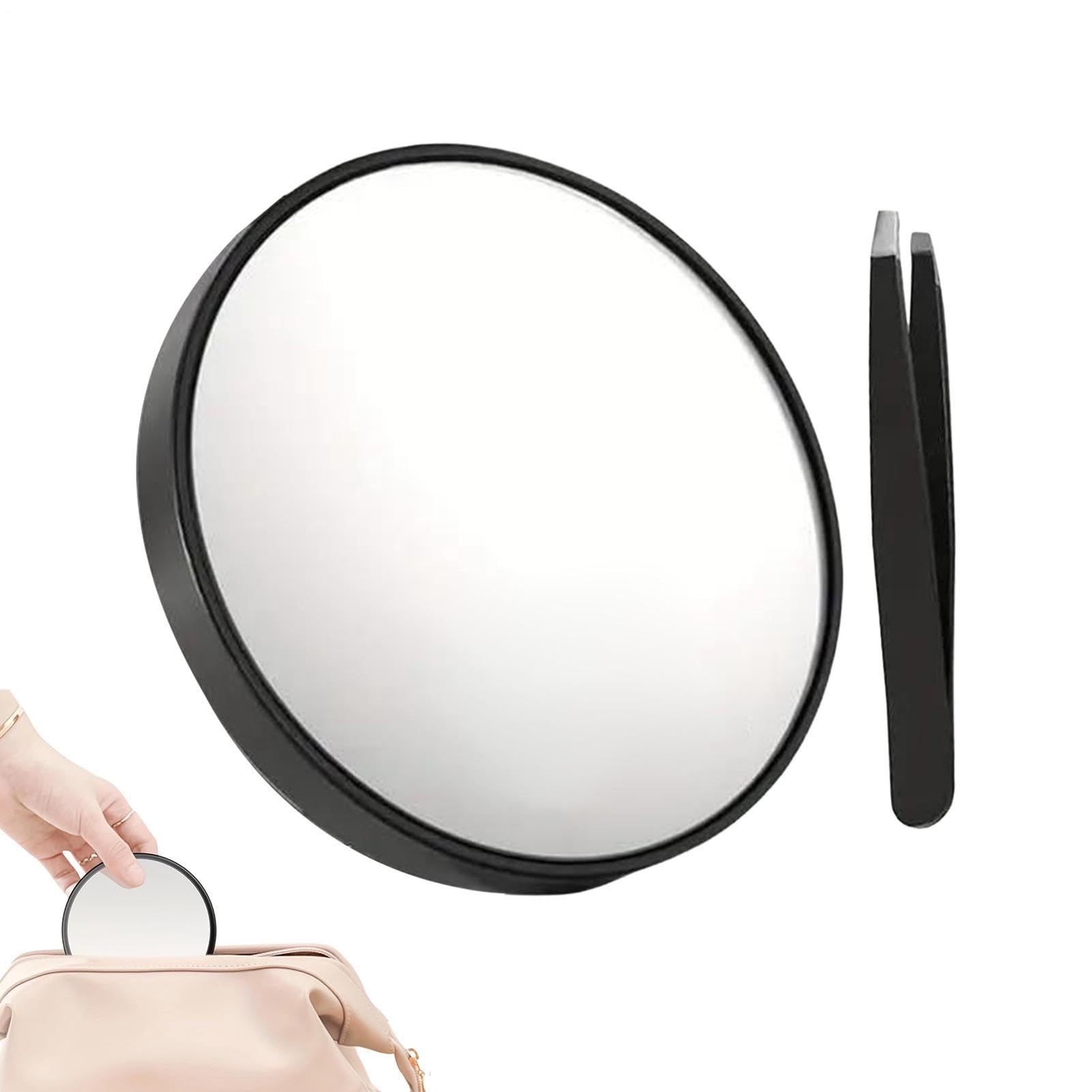 Espejo de maquillaje de tocador y accesorios de belleza para mesa o encimera