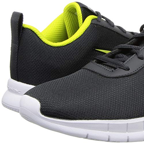 Image of Reebok Men's Stride Runner Cold Grey 7R-EMI Solar Yellow Running Shoe-11 Kids UK (EX6059)