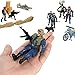 Liberty Imports Police Patrol Special Forces Action Figures Soldiers Vehicles & Accessories - Military Toy Combat Mega Playset in Storage Bucket (75 Pieces)