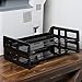 1InTheOffice Desk Organizer Tray, Stackable Paper Tray, Letter Tray Desk Organizer, 2-Tier, Letter Size, Side Load, Black
