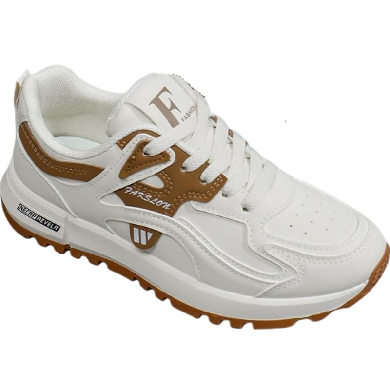 Women's Contrast Color Casual Sneakers, Lace Up Platform Soft Sole Walking Shoes, Low-top Versatile Trainers