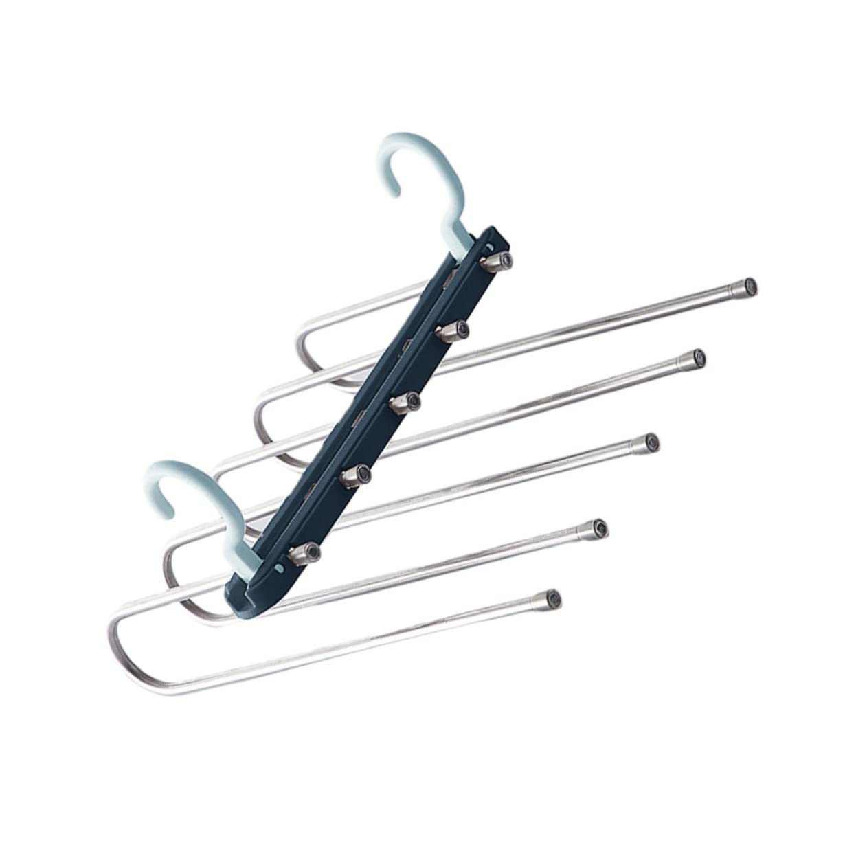 Unomor 1pc Coat Hook Jeans Hanger Multifunctional Hanger Multifunctional Pants Rack Clothes Hanger Wall Cloth Hanger Pants Hangers Space Saving Shirt Organizer Blue Stainless Steel