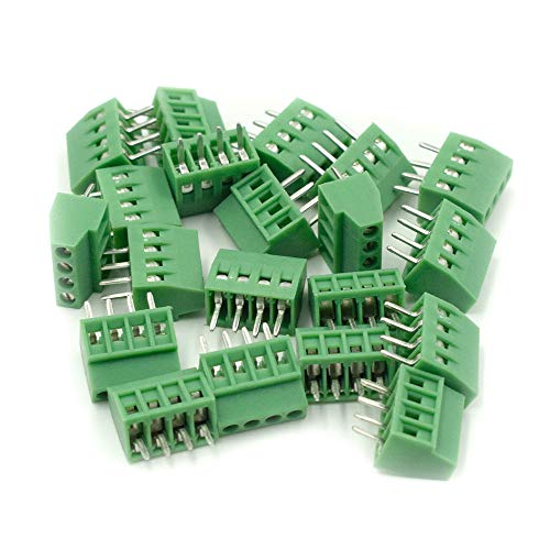 Connecteur bornier à vis 4 broches pas 2.54 mm plot de jonction PCB pour câblage électronique