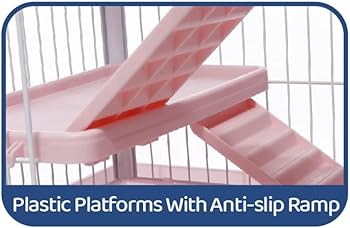 Amazon.com : Large Pink Multi-Level in/Outdoor Small Animal Cage