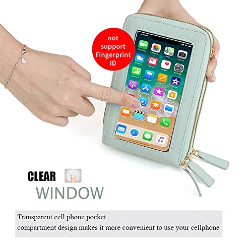 Myfriday Small Crossbody Cell Phone Purse For Women, Mini Messenger Shoulder Handbag Wallet With Credit Card Slots #TOP4