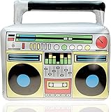 TK Gruppe Timo Klingler Aufblasbarer Retro Ghettoblaster ca 45 x 42 cm Hip Hop Radio Walkman 80er 90er Outfit Party Accessoires Kostüm Fasching Karneval Bad Taste Assi