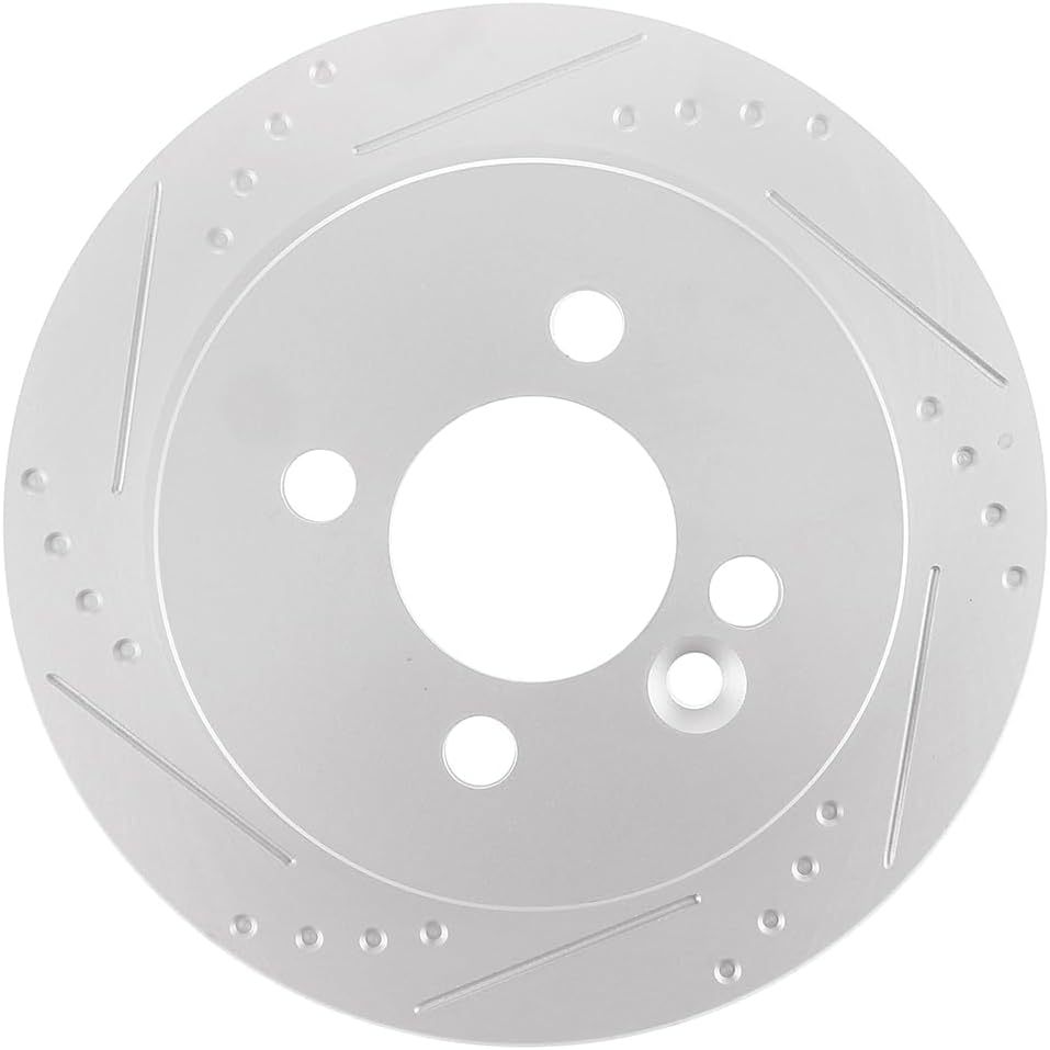 ECCPP 34366 2pcs Rear Solid Disc Brake Rotors Fit For Mini Cooper 2007-2016,For Mini Cooper Countryman 2011-2015,For Mini Cooper Paceman 2013-2015