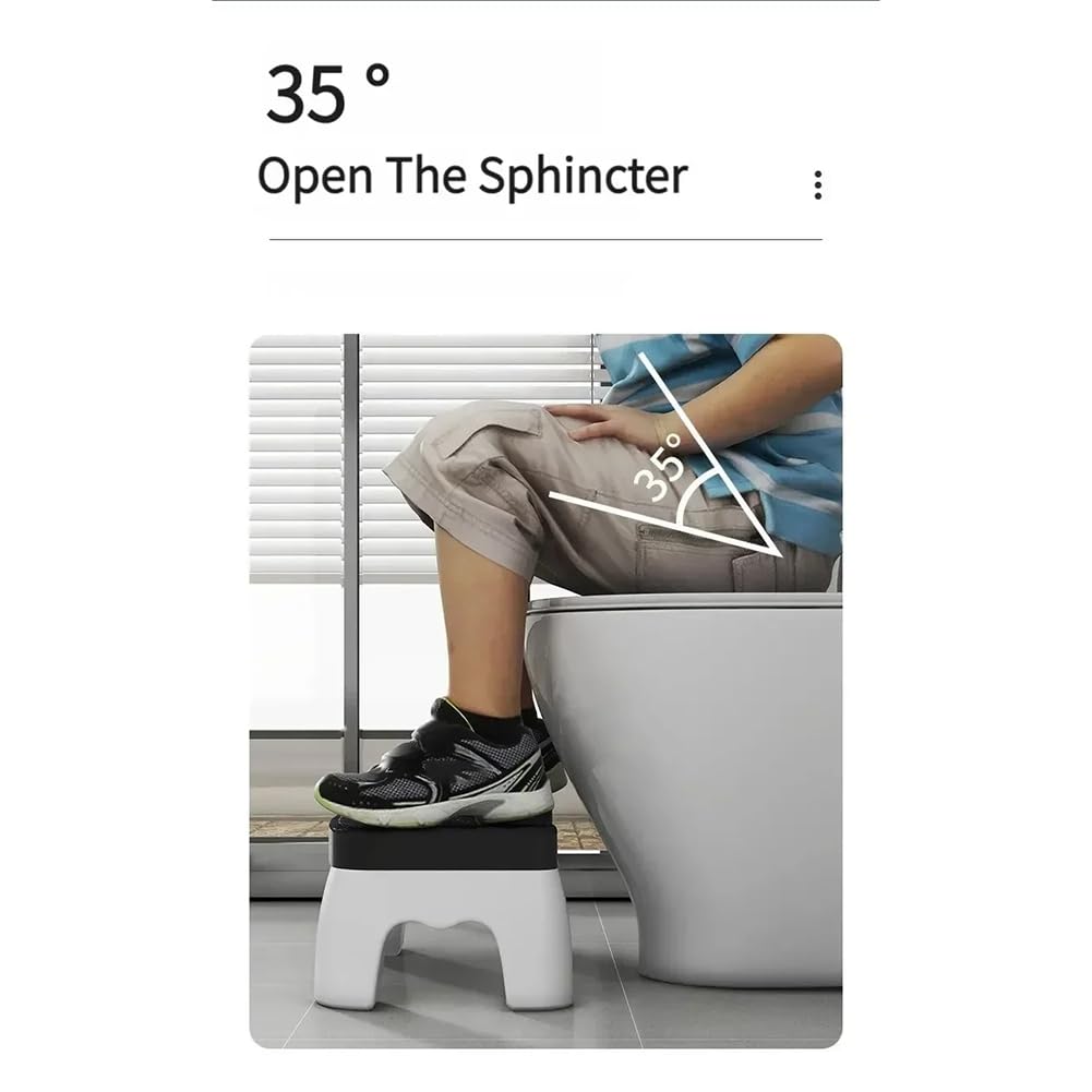 Sgabello WC per adulti, accessorio da bagno, rimovibile e antiscivolo