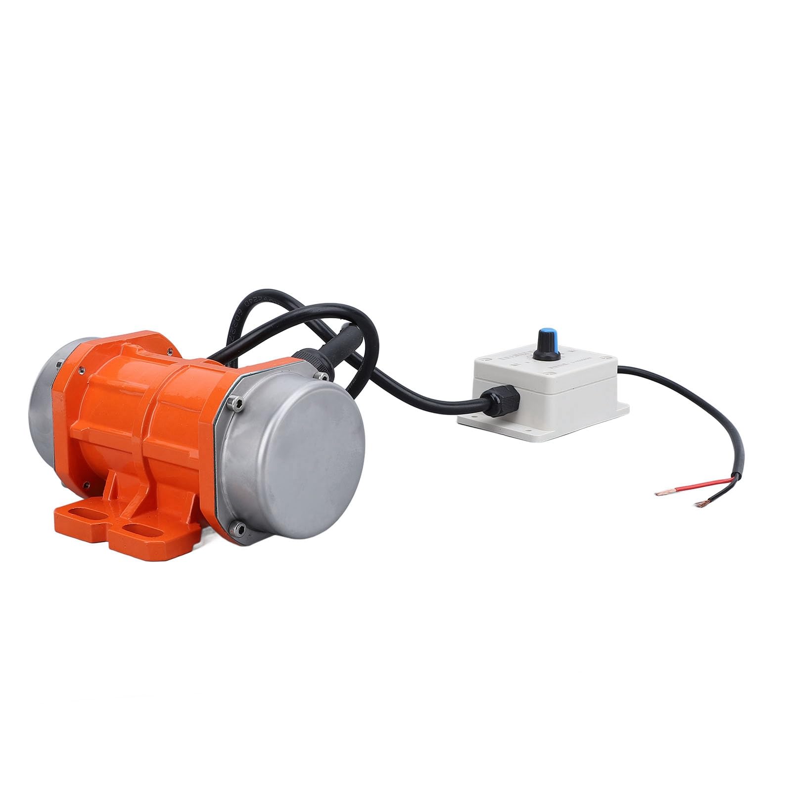 Jiawu Motor Vibrador de Hormigón DC 12 V, Motor Vibratorio Eléctrico IP65 de Aleación de Aluminio sin Escobillas de 4000 RPM con Controlador de Velocidad para Mesa Agitadora (40W)