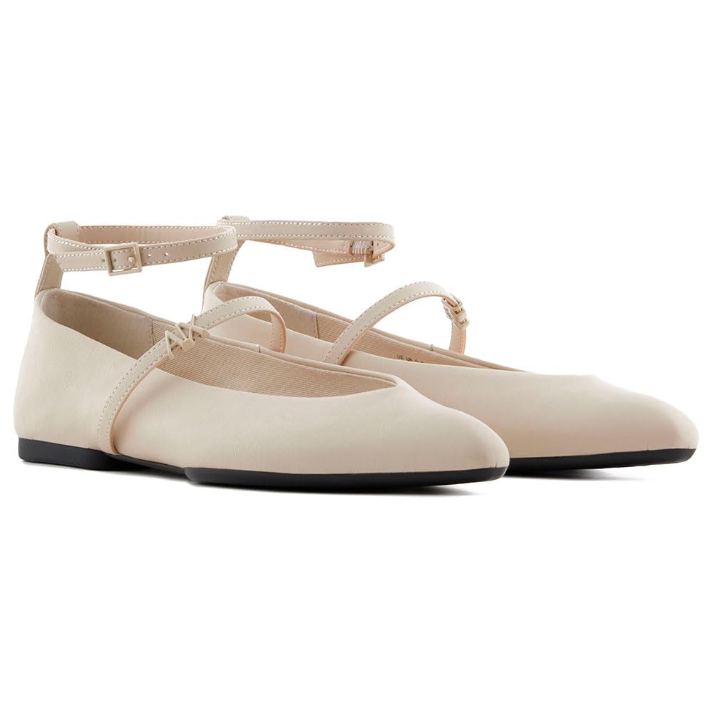 Armani Exchange Miriam, Woman Ballet Flat, Light Mirage,
