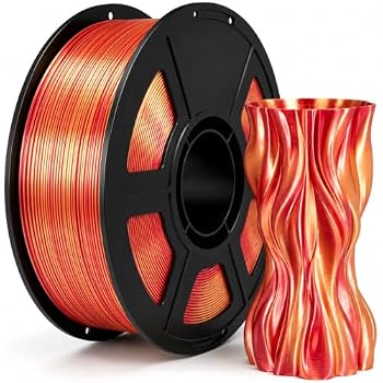 Hynqaro Dual Color Silk PLA 3D Printer Filament 1.75mm 1kg Gold Red