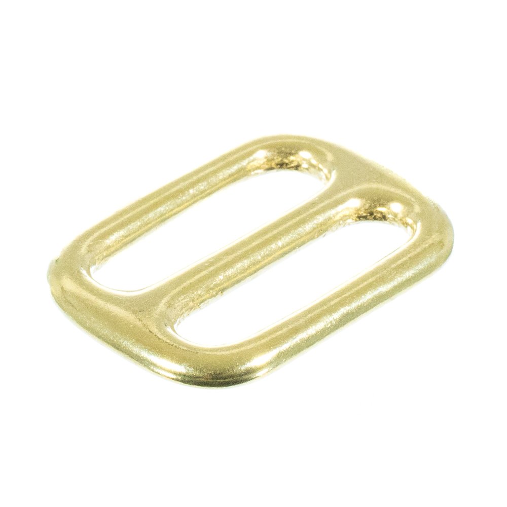 West Coast Paracord Brass Tri-Glide – for Leathercraft Accessories, 1 inch (5 Pack)