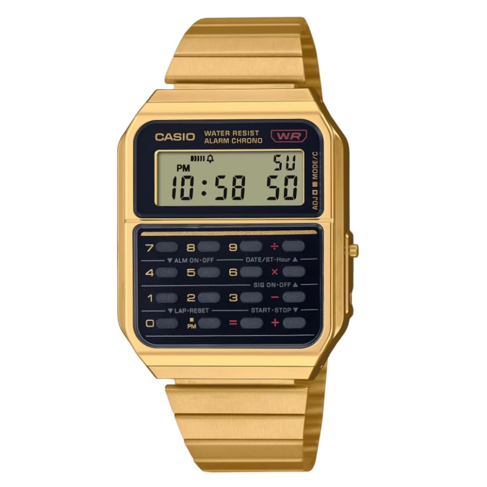 Casio Unisex Vintage Ca-500Weg-1Adf Gold Digital Dial Gold Stainless Steel Band C011 (B0CJVHH3GB) Amazon Price History, Amazon Price Tracker