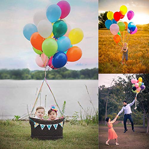 Felice Arts 12 Kinds of Rainbow Colorful Party Latex Balloons for Birthday,Wedding,Baby & Bridal Shower Party Decoration,Children\'s Day Supplies(12in&120pcs) - Thumbnail 6