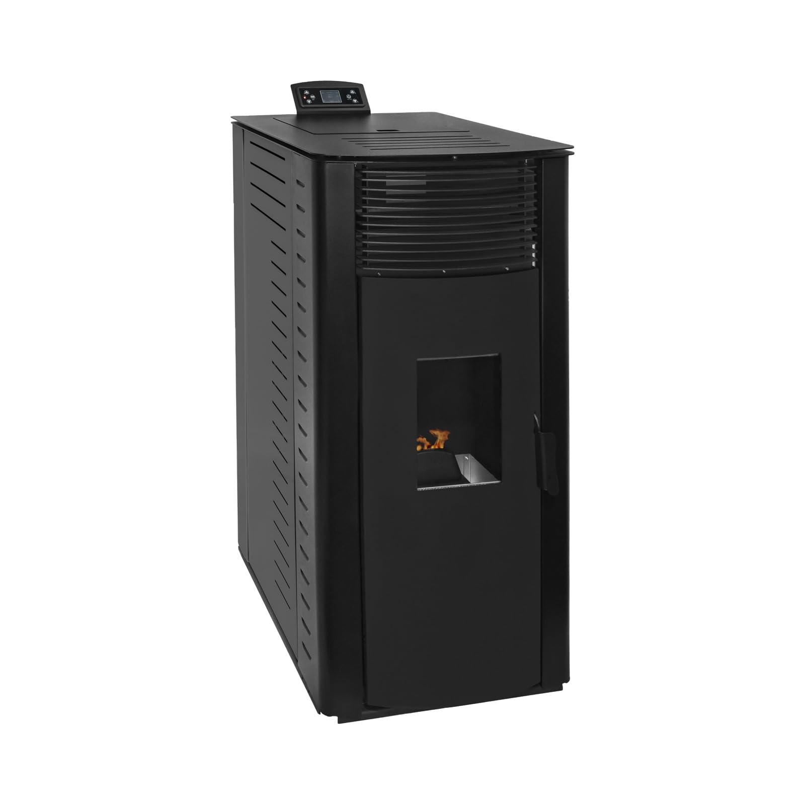 EIDER BIOMASA Estufa Pellets Canalizada GYDA – 14,95 kW – La Mayor Potencia – Hasta 340 m³ – Multiestancia – Tolva 15 kg – Programable – Clase A+