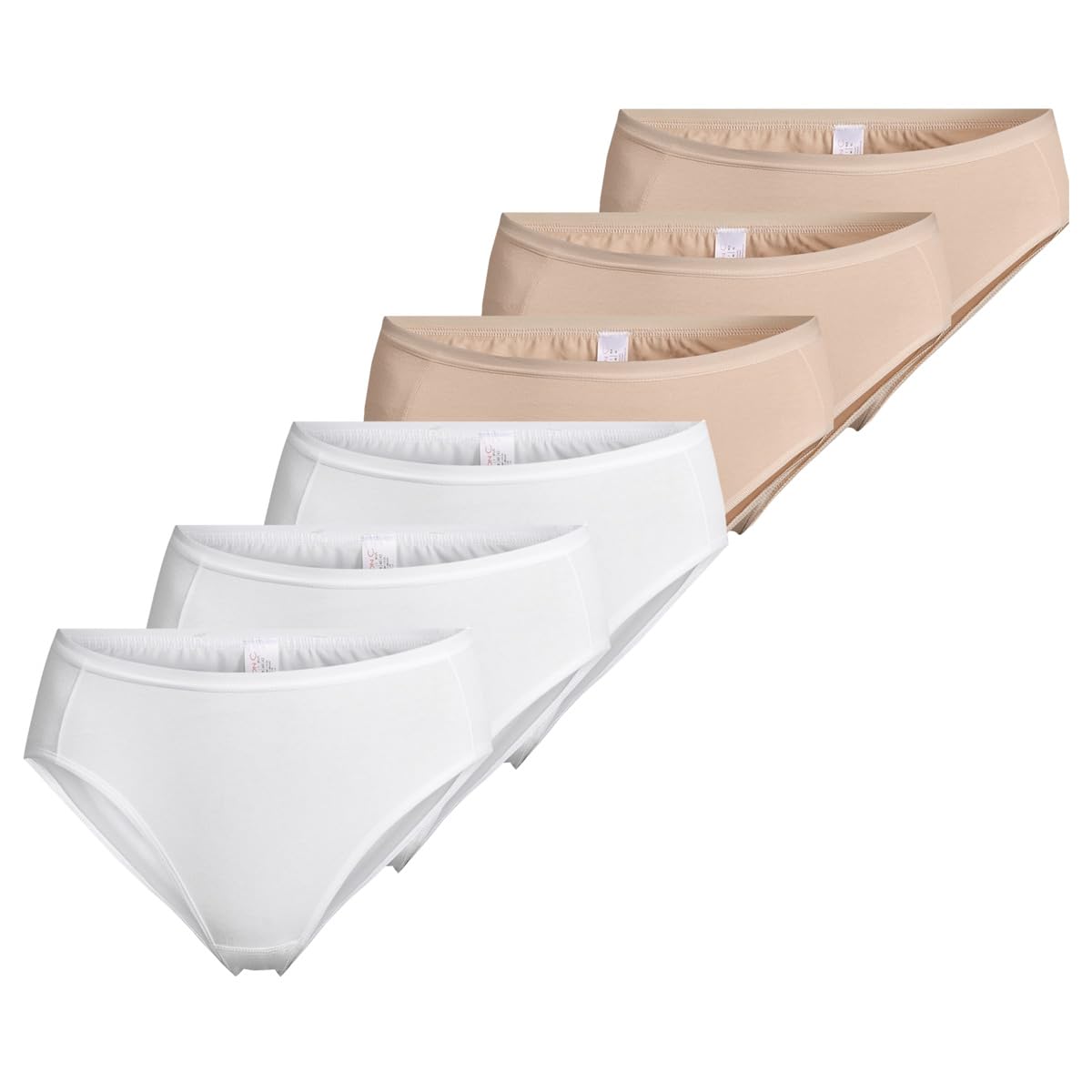 Nina von C. 6er Pack Damen Jazz Pants – Elastisches, anschmiegsames Material für maximale Bewegungsfreiheit, Bequemer Gummibund, Klassischer Schnitt – Vielseitige Basic-Hose für Alltag & Freizeit