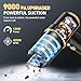 KMM Handheld Car Vacuum Cleaner, 9000PA Vacuum Cleaner & Air Duster, 120W High Power Vacuum Portable Cordless, Hand Held Vacuum Rechargeable with Multi-Nozzles & LED Light for Home, Car, Office