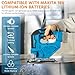 gibxiyza Electric Jig Saw, Jig Saw with 6 Blades, Cordless Jigsaw Tool Brushless Motor, Bevel Angle (0-45 Degree), Electric Power Cutter for Wood, Metal and Plastic Cutting 1