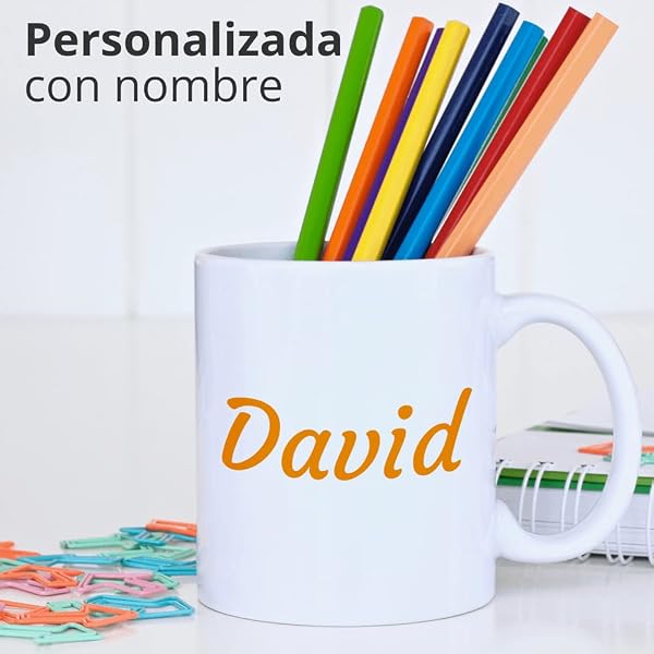 360 Onlineprint Taza Personalizada | Material: Cerámica | Modelo: Taza Blanca | Ideal para Regalo Personalizado o uso Empresarial | Color: Blanco | Capacidad: 325 ml - 5