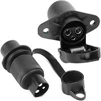 CGEAMDY 3 Pin 12V Autó Csatlakozó Vízálló Utánfutó Adapter Univerzális 1