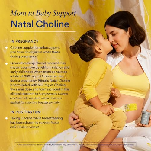 Ritual Postnatal Mom-to-Baby Set, Postpartum Multivitamin and Natal Choline Supplements, Supports Lactation, Immune Function, and Baby's Cognitive Function - image 8