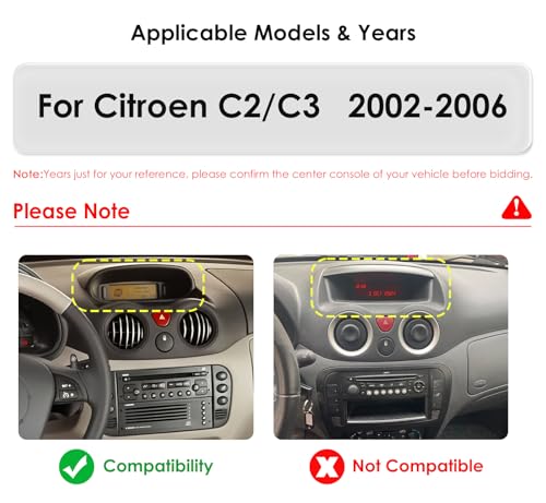 Autoradio Citroën C2 C3 2002-2006 écran cassé ou obsolète ? Solution 9" - 2