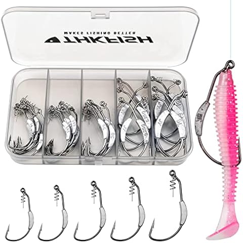 THKFISH Twist-lock Weedless Fishing Hooks Cover
