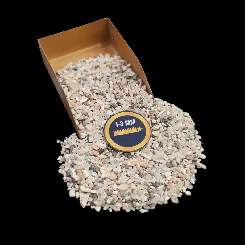 Earthmines Pink Apophyllite Crushed Sand 1-3mm Size – Perfect for Calming Jewelry, Decorative Crafts, Art Projects – 8 Ounce Pack (230g + 20g Free)