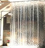 NuoYa001 New Clear Thicker the PEVA diamond shower curtain 3D Water Cube mold water
