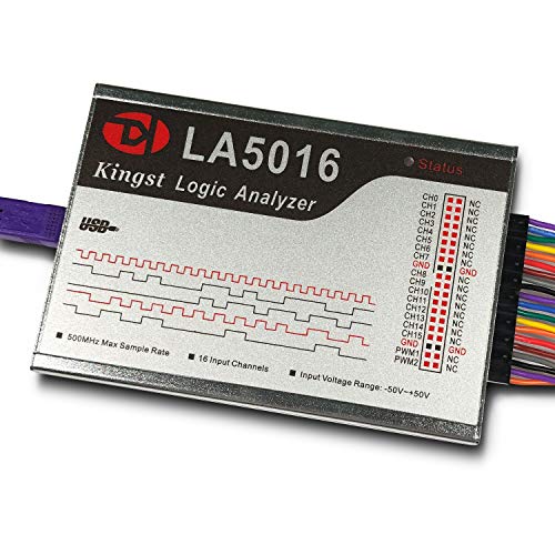 LA5016 is a high-performance logic analyzer with 16 channels and 500M max sampling rate.