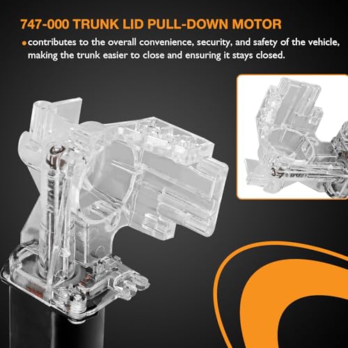 Image of HQPASFY Trunk Lid Pull Down Motor 747-000 Compatible with Buick Electra Riviera, Cadillac Eldorado Seville Camaro, Oldsmobile Toronado, Pontiac Firebird