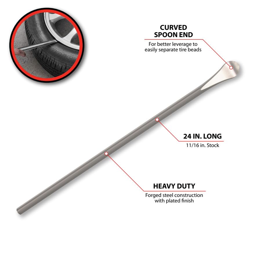 Performance Tool W17 24" Tire Spoon - Versatile Tire Mounting and Demounting Tool for Cars, Motorcycles, ATVs, and Light Trucks - Image 6