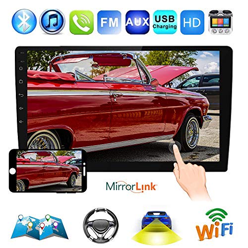 Podofo 10.1" Double Din Car Stereo GPS Android 8.1 Car Radio in Dash
