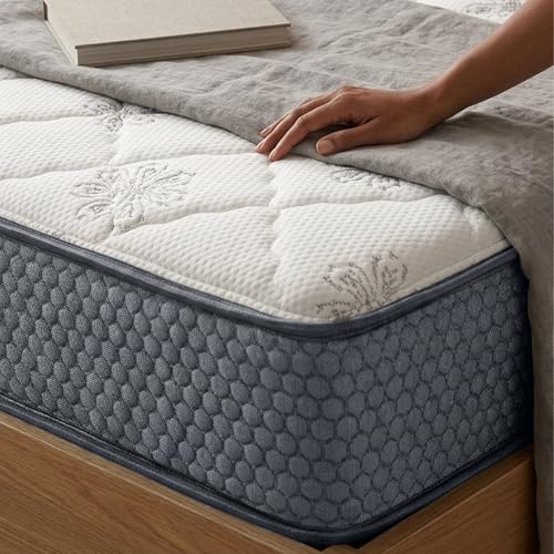 Image of DREAMZEE Ortho-Back 100% Natural Latex Mattress | Orthopedic Hard Comfort | Eco-Institut Certified | Hybrid Series - Double Size (72x48x6 Inches) | 7 Years Warranty