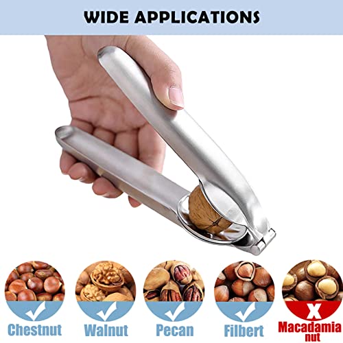 Artcome Nut Cracker Chestnut Clip Walnut Almonds Hazelnuts Pliers Metal Nut Opener Plier Multifunctional Chestnut Opener With 2 Thumb Peeling Shell, 1 Wide Forks And 1 Forks #TOP7