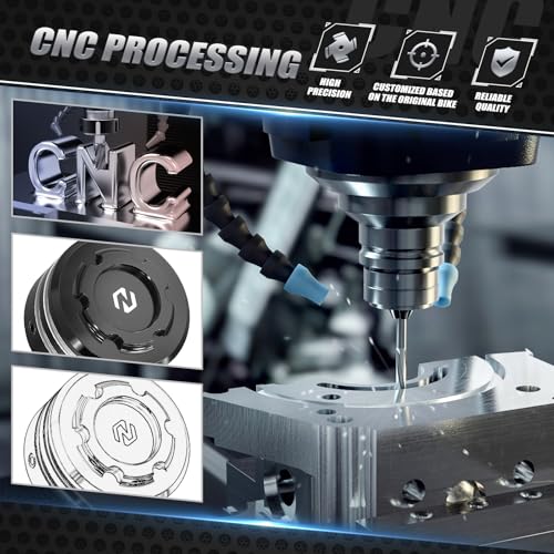 NICECNC Hinterachsmutterabdeckungen, Compatible with Harley Sportster S RH1250S 2021–2024, Pan America 1250 RA1250 2021–2023, Ersatz für 14611882, Siehe Zubehör, Schwarz