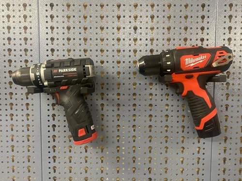 Halterung für Akkuschrauber für die Küpper Lochwand und 45 mm Eurolochung passend für Akkuschrauber aller Marken