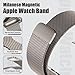 WSYB Milanese Magnetic Band Compatible with Apple Watch, Breathable Stainless Steel Mesh with Strong Magnetic Buckle, Compatible with iWatch Series, Rose Gold (Titanium, 38/40/41mm)