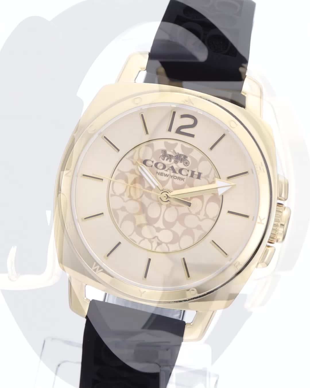 Amazon.co.jp: [コーチ]レディース 腕時計 BOYFRIEND ゴールド文字盤