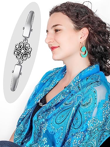 Image of Hicarer 6 Pieces Vintage Shirt Dress Cardigan Clip, Waist Clip for Women, Sweater Shawl Brooch Jacket for Clothing