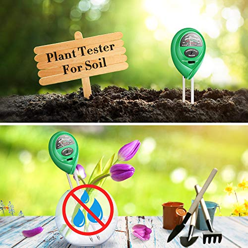 image for Lailieu Soil Test Kit 3-in-1 Soil Tester with Moisture,Light and PH Me
