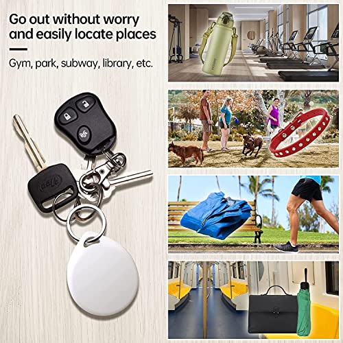 Tracker Tag Key Finder 2-Pack Upgraded, Item Finder With Key Chain For Keys Wallet Cell Phone Tablet Or Pet, Bluetooth Tracker Compatible With Apple Find My, Only Available For Ios #TOP7