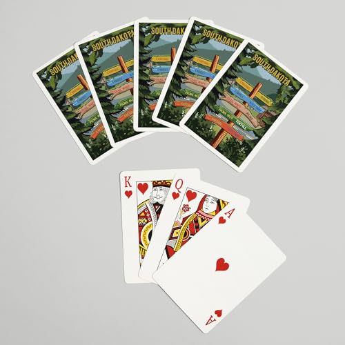 Baraja de cartas póker South Dakota, 52 cartas miniatura 7