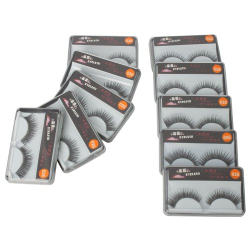 Z ZTDM 10 Pairs Cross Soft False Eyelashes Reusable Fake False eyelashes