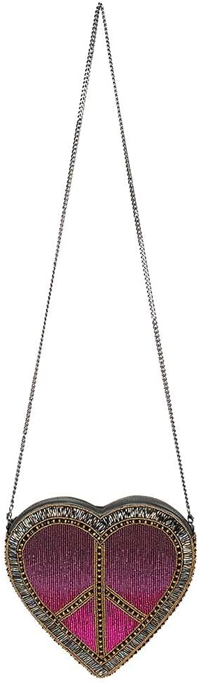 Mary Frances womens Love Crossbody Heart Handbag Sling Bag, Multi, Medium US