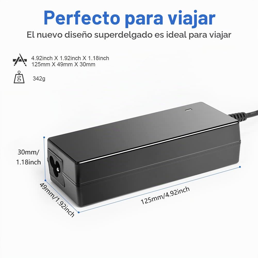 HKY 42V 2A Cargador para Scooter Eléctrico Xiaomi M365/ Pro/Pro 2/Mi Scooter 3/ 1s, Ninebot by Segway F40 F30 ES1 ES2 ES3 ES4 Patinete Eléctrico 36V Universal Carrgador de Baterías para AOVOPRO, CJBIN