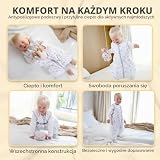 Mama Cheetah Śpiworek do spania dla malucha ze stopami, 0,5 TOG, bawełna organiczna, koce do noszenia dla niemowląt, śpiwór, dla spacerowiczów, 6-18 miesięcy
